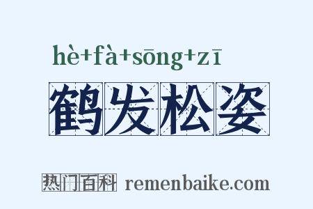 鹤发松姿是什么意思的图片